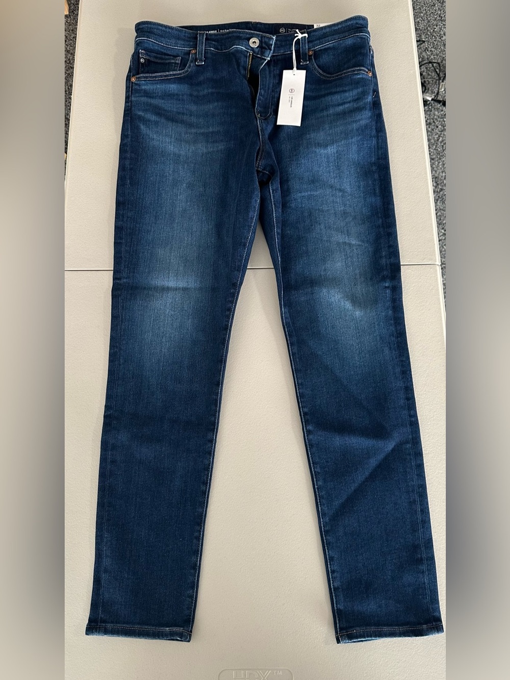 Women’s AG brand Slim Straight Dark Blue Jeans